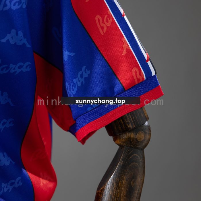 Barcelona 96/97 Home Retro Kids Kit Jersey - 图片 5