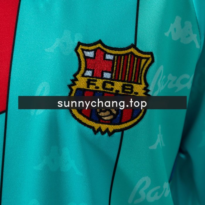 Barcelona 96/97 Away Retro Kids Kit Jersey - 图片 7