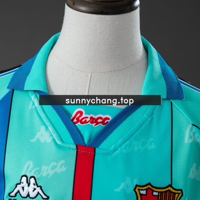 Barcelona 96/97 Away Retro Kids Kit Jersey - 图片 8