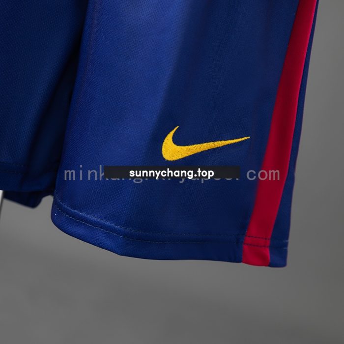 Barcelona 14/15 Home Retro Long-Sleeve Kids Kit Jersey - 图片 4