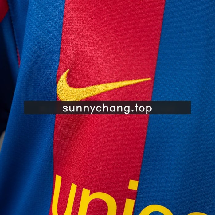 Barcelona 10/11 Home Retro Kids Kit Jersey - 图片 6