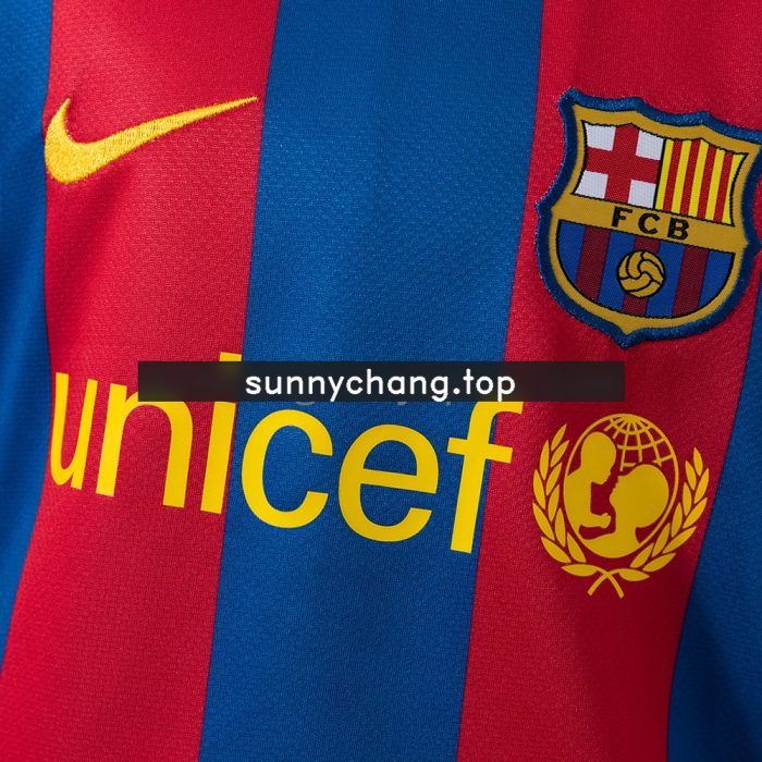 Barcelona 10/11 Home Retro Kids Kit Jersey - 图片 8