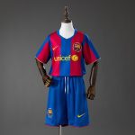 Barcelona 07/08 Home Retro Kids Kit Jersey