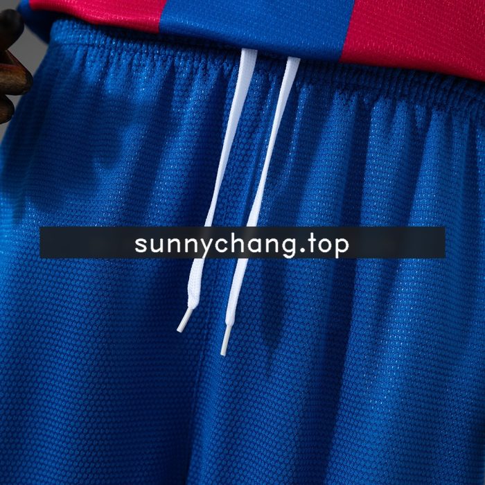 Barcelona 07/08 Home Retro Kids Kit Jersey - 图片 4
