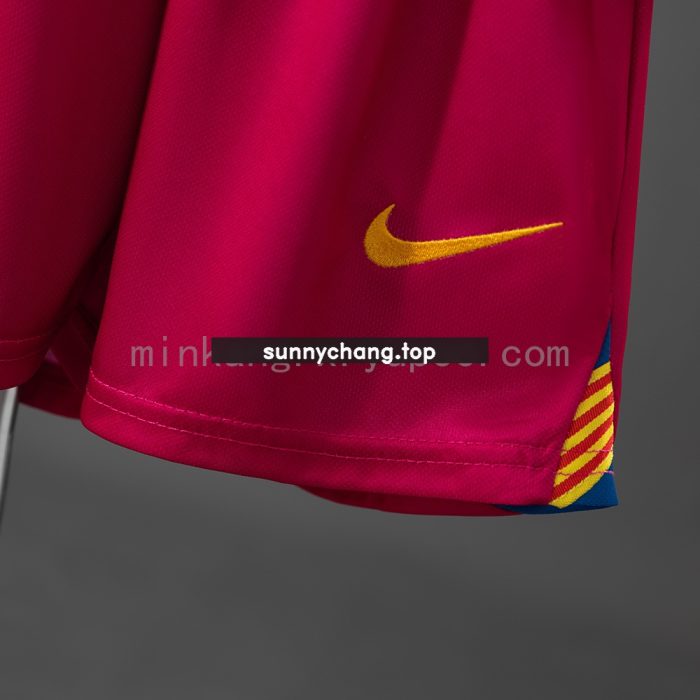 Barcelona 05/06 Home Retro Long Sleeve Kids Kit Jersey - 图片 3