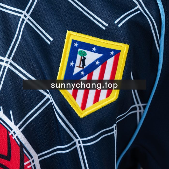 Atletico Madrid 04/05 Away Retro Long-Sleeve Kids Kit Jersey - 图片 7