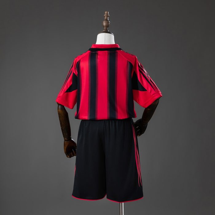 AC Milan 04/05 Home Retro Kids Kit Jersey - 图片 2
