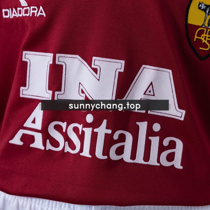 Roma 98/99 Home Retro Kids Kit Jersey - 图片 8
