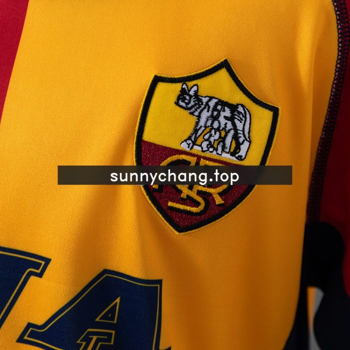 Roma 00/01 Champion Edition Retro Kids Kit Jersey - 图片 7