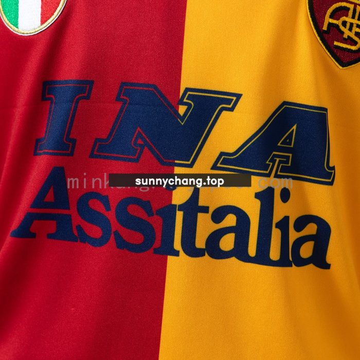 Roma 00/01 Champion Edition Retro Kids Kit Jersey - 图片 8