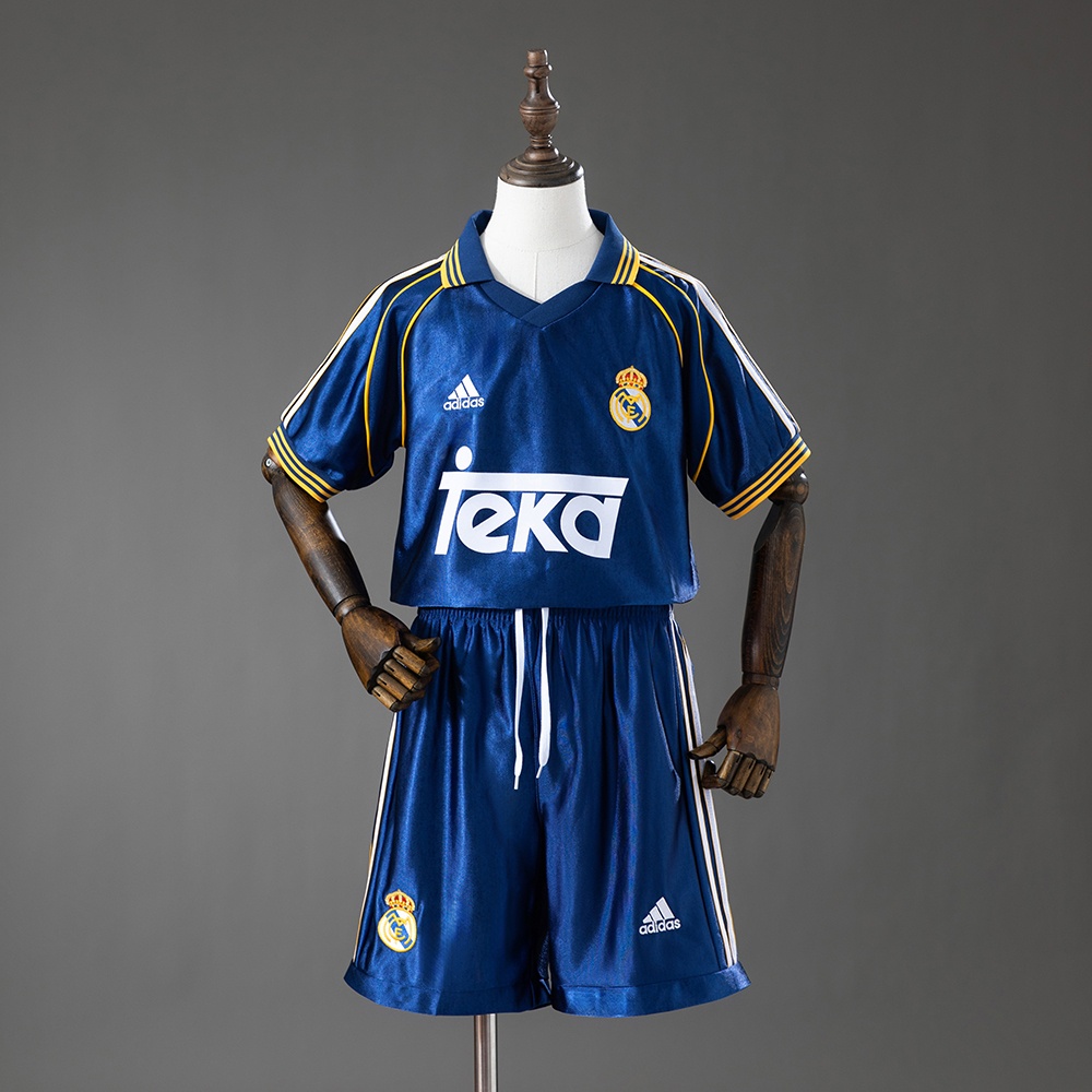 JER-10290_1 Real Madrid 98/00 Third Away Retro Kids Kit Jersey - 图片 1