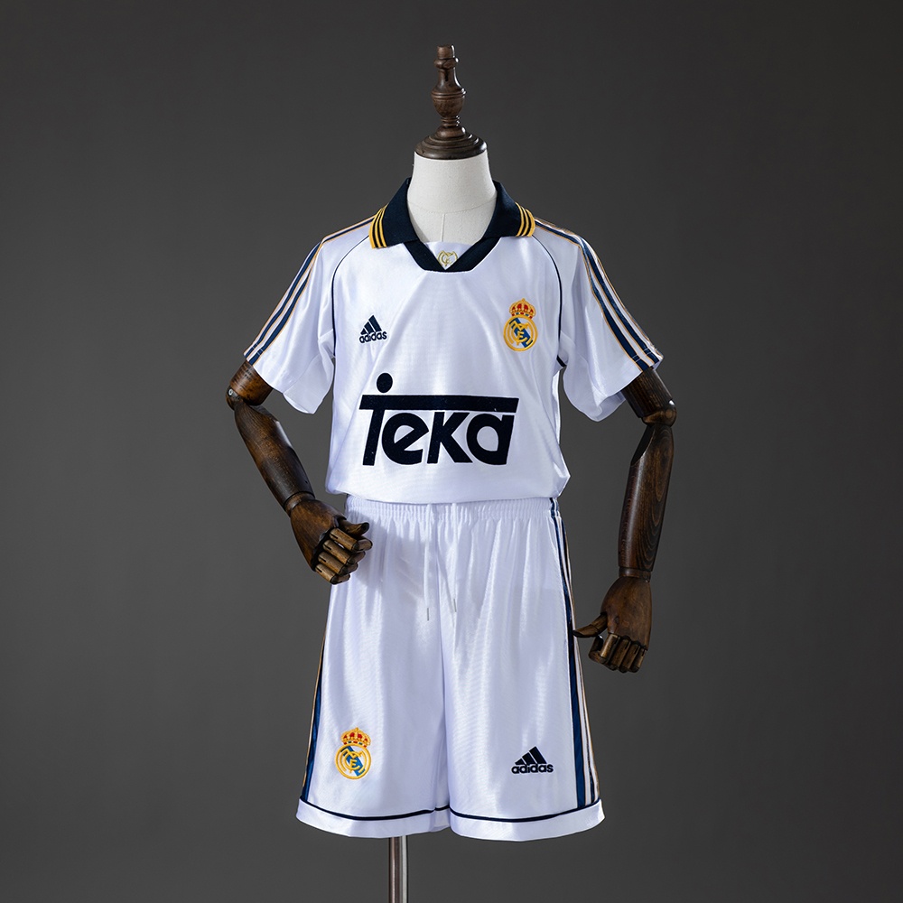 JER-10291_1 Real Madrid 98/00 Home Retro Kids Kit Jersey - 图片 1