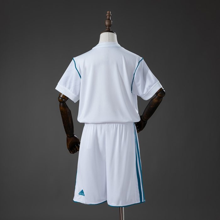 Real Madrid 17/18 Home Retro Kids Kit Jersey - 图片 2