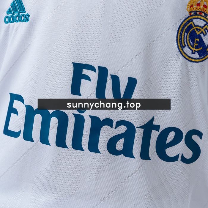 Real Madrid 17/18 Home Retro Kids Kit Jersey - 图片 8
