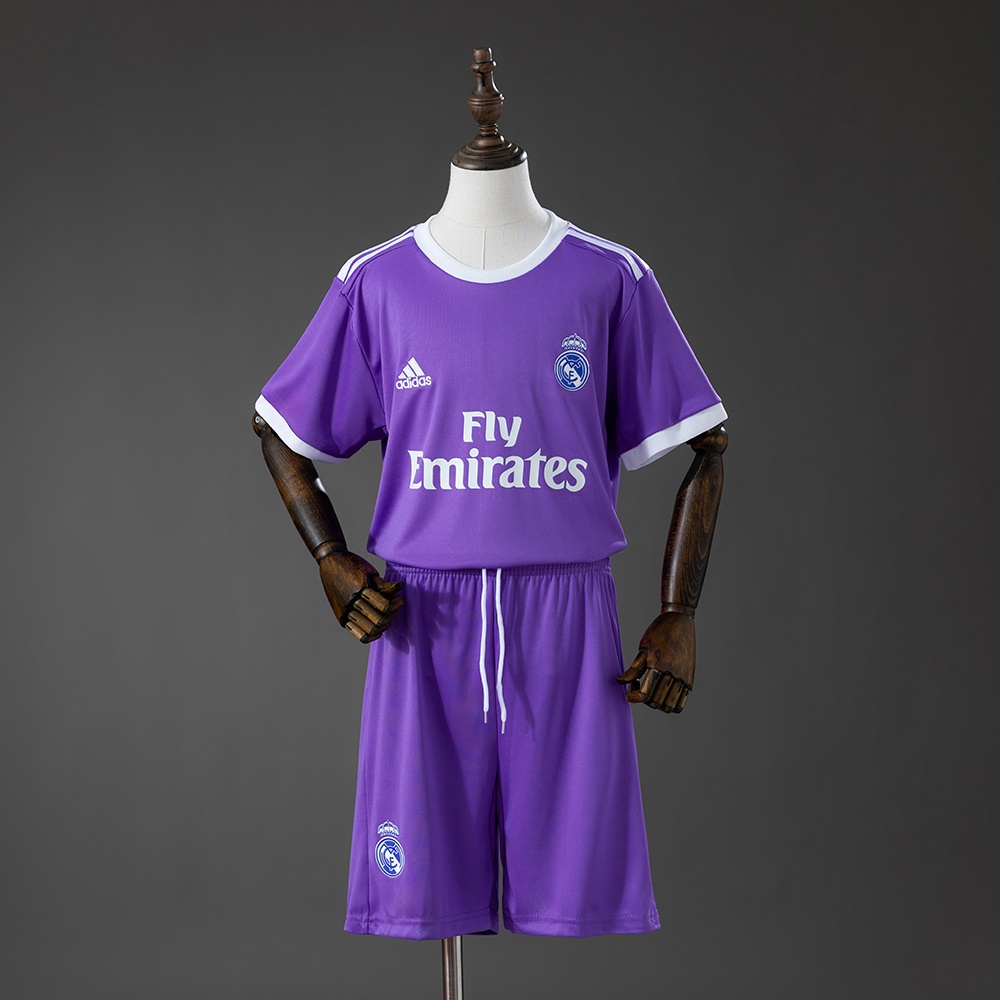 JER-10294_1 Real Madrid 16/17 Away Retro Kids Kit Jersey - 图片 1