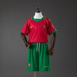 Portugal 2004 Home Retro Kids Kit Jersey