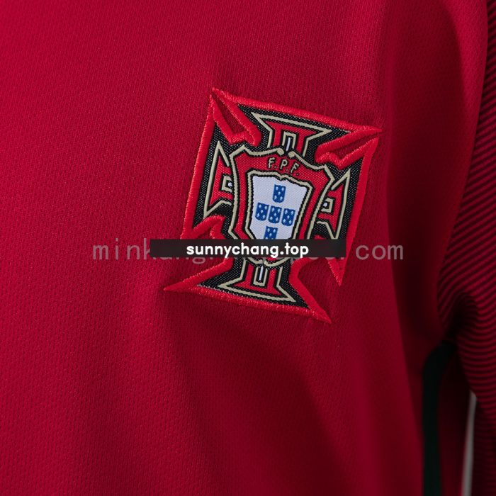 Portugal 16/17 Home Retro Kids Kit Jersey - 图片 7