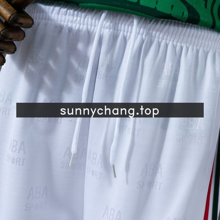 Mexico 1998 Home Retro Kids Kit Jersey - 图片 4