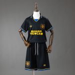 M-U 93/94 Away Retro Kids Kit Jersey