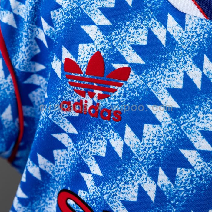 M-U 90/92 Away Retro Kids Kit Jersey - 图片 6