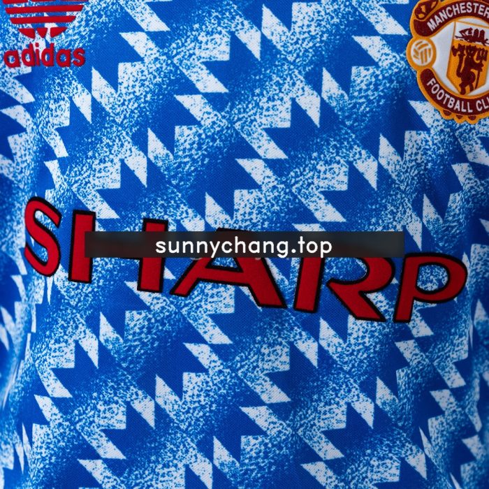 M-U 90/92 Away Retro Kids Kit Jersey - 图片 8