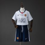 M-U 08/09 Away Retro Kids Kit Jersey