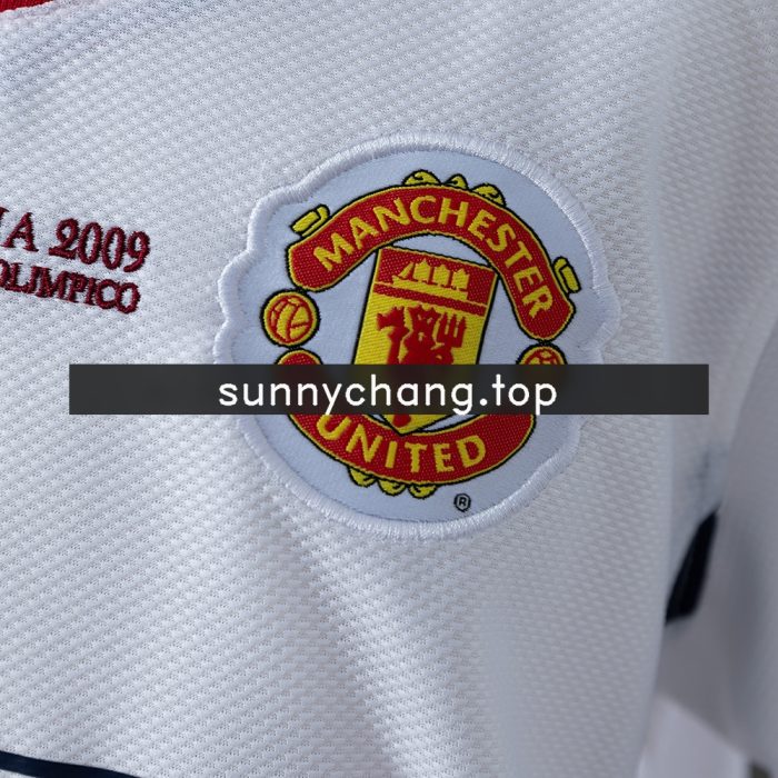M-U 08/09 Away Retro Kids Kit Jersey - 图片 7