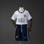 M-U 0809 Away Retro Kids Kit Jersey