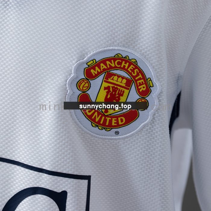 M-U 0809 Away Retro Kids Kit Jersey - 图片 7