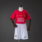 M-U 07/08 Home Retro Kids Kit Jersey