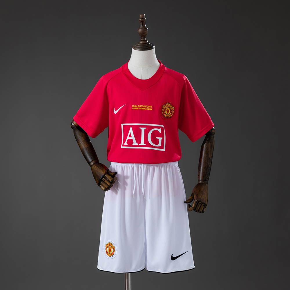 JER-10309_1 M-U 07/08 Home Retro Kids Kit Jersey - 图片 1