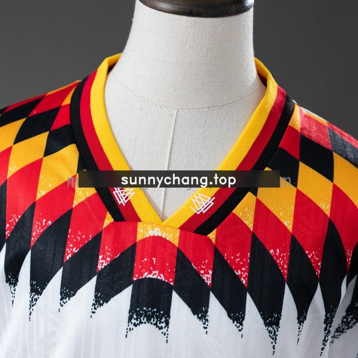Germany 1994 Home Retro Kids Kit Jersey - 图片 8