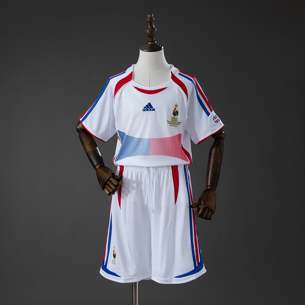 JER-10315_1 France 2006 Home Retro Kids Kit Jersey - 图片 1