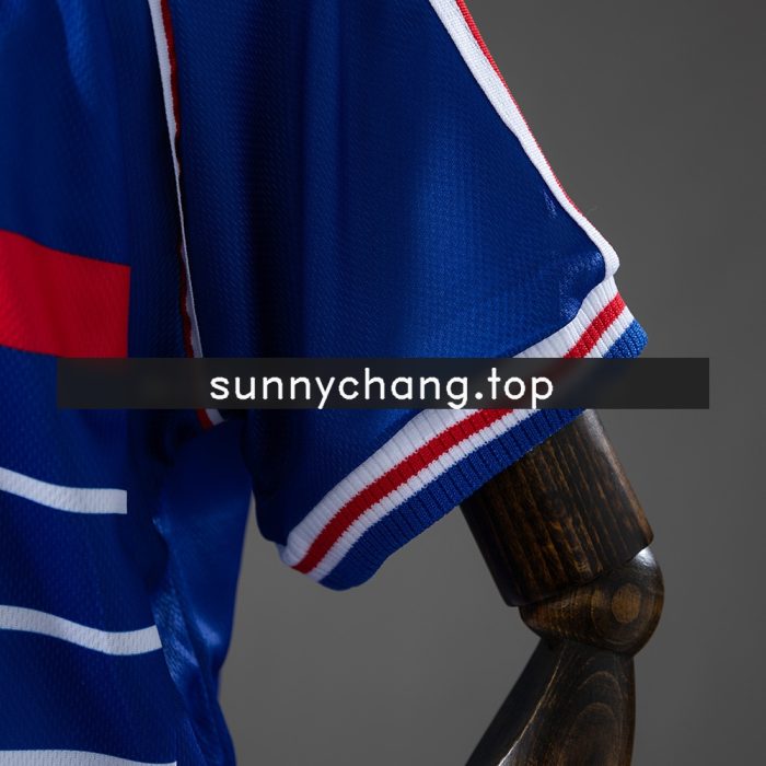 France 1998 Home Retro Kids Kit Jersey - 图片 5