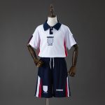 England 1998 Home Retro Kids Kit Jersey