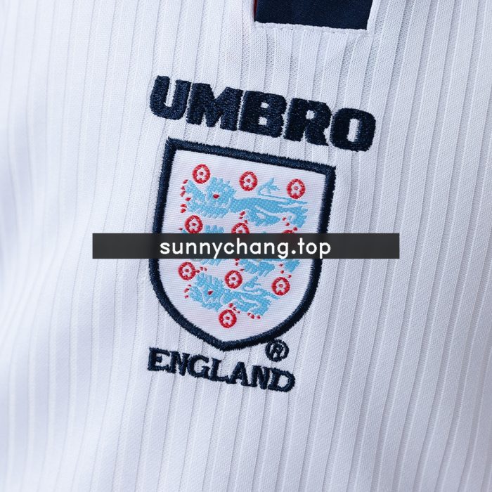 England 1998 Home Retro Kids Kit Jersey - 图片 6