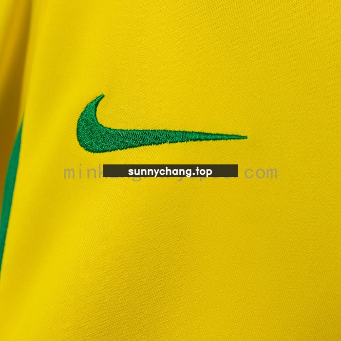 Brazil 2002 Home Retro Kids Kit Jersey - 图片 6