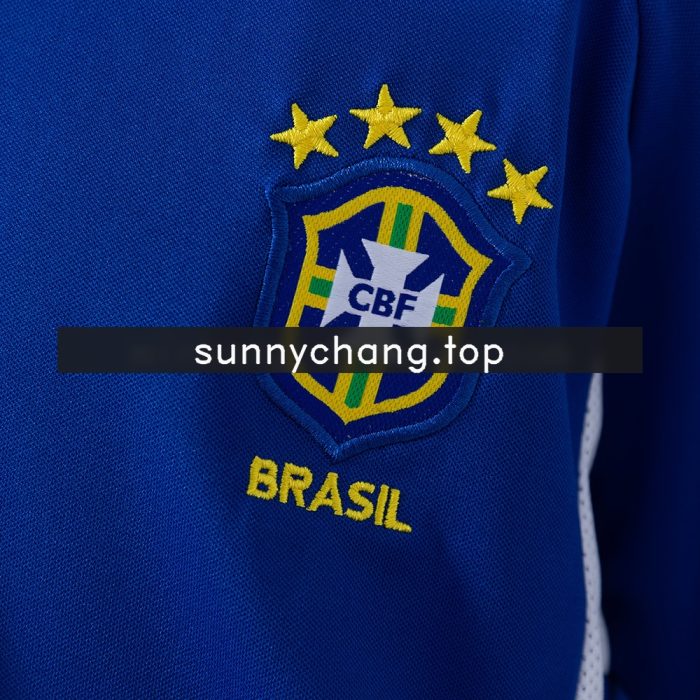 Brazil 2002 Away Retro Kids Kit Jersey - 图片 8