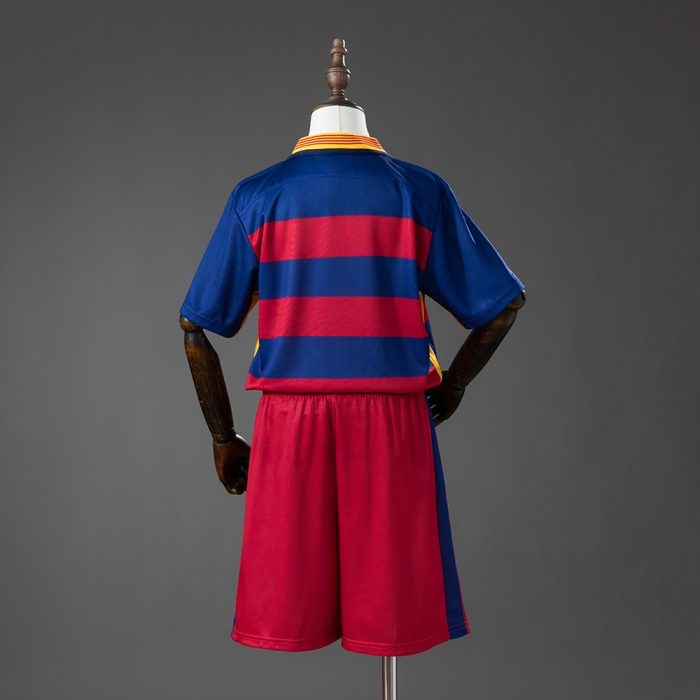 Barcelona 15/16 Home Retro Kids Kit Jersey - 图片 2