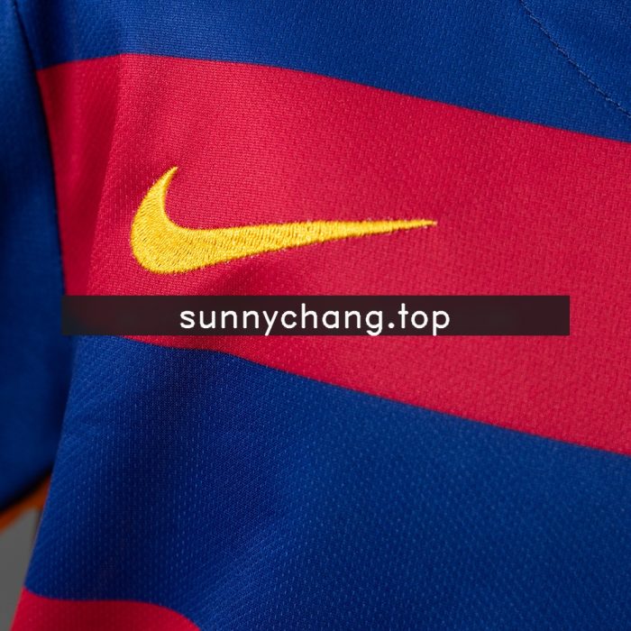 Barcelona 15/16 Home Retro Kids Kit Jersey - 图片 6