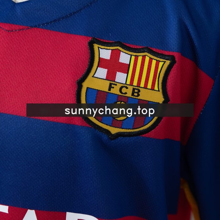 Barcelona 15/16 Home Retro Kids Kit Jersey - 图片 7
