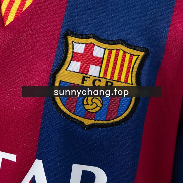 Barcelona 14/15 Home Retro Kids Kit Jersey - 图片 7