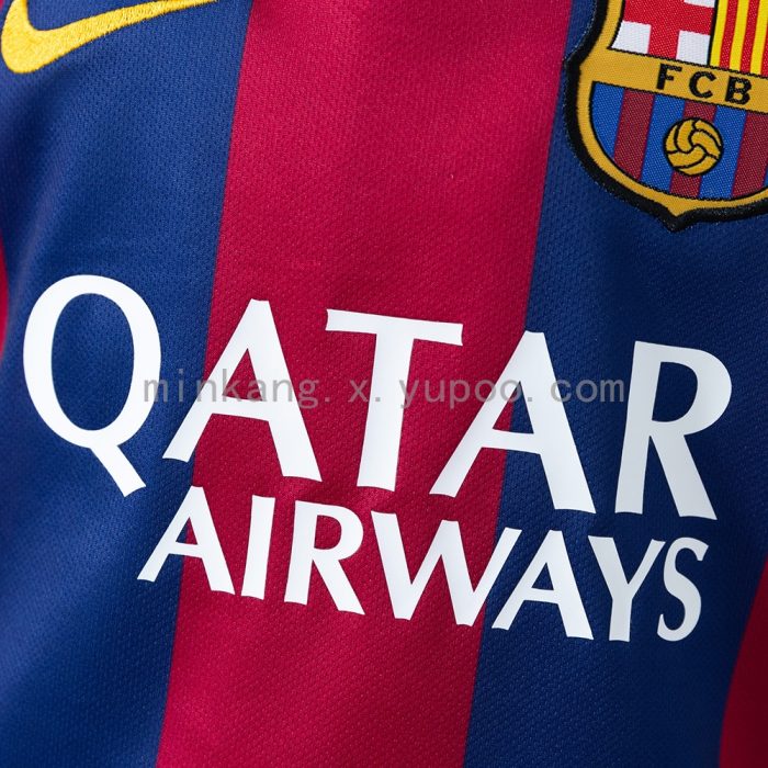 Barcelona 14/15 Home Retro Kids Kit Jersey - 图片 8