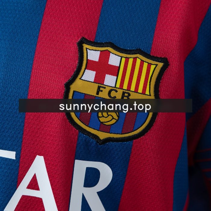 Barcelona 13/14 Home Retro Kids Kit Jersey - 图片 7