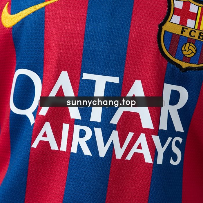 Barcelona 13/14 Home Retro Kids Kit Jersey - 图片 8