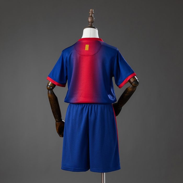Barcelona 12/13 Home Retro Kids Kit Jersey - 图片 2