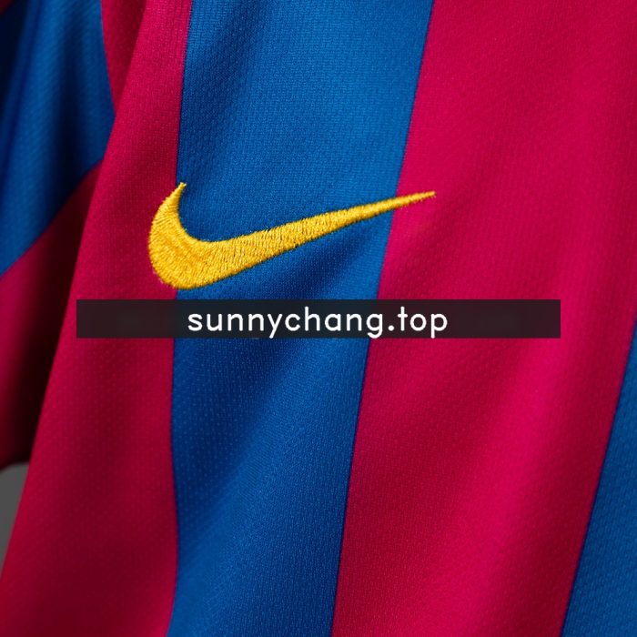 Barcelona 05/06 Home Retro Kids Kit Jersey - 图片 6