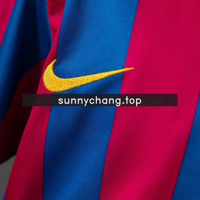 Barcelona 05/06 Home Retro Kids Kit Jersey - 图片 6