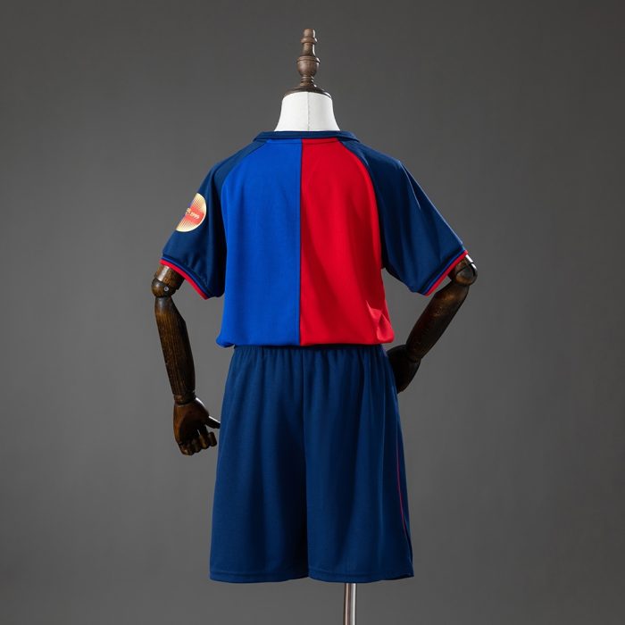 Barcelona 100th Anniversary Retro Kids Kit Jersey - 图片 2