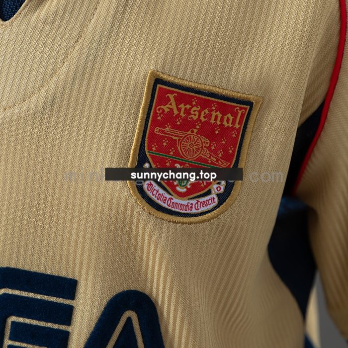 Arsenal 01/02 Away Retro Kids Kit Jersey - 图片 7